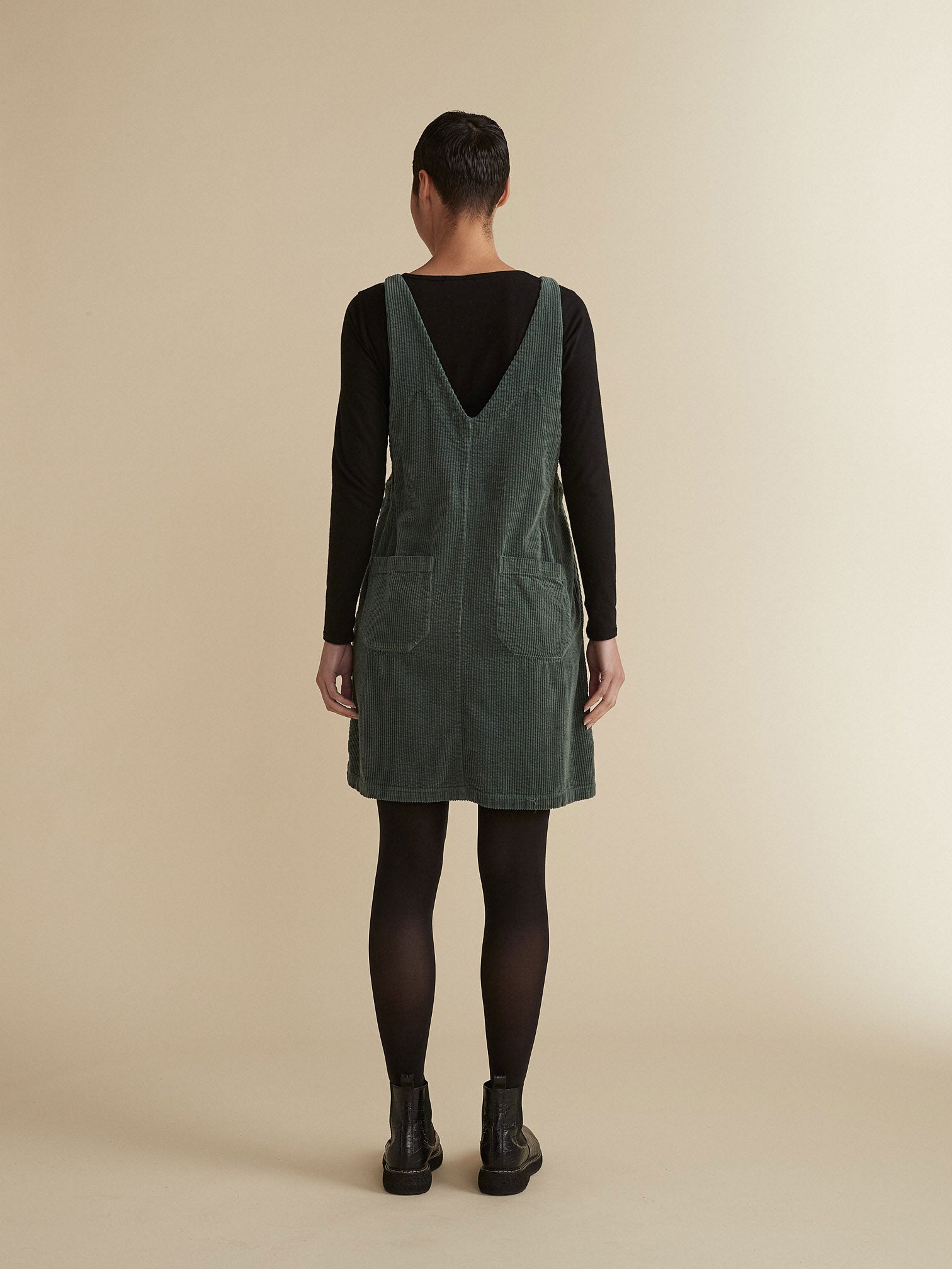 Lux Cord Dress Overalls