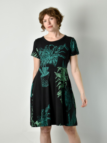 Friday Dress - Plant Print