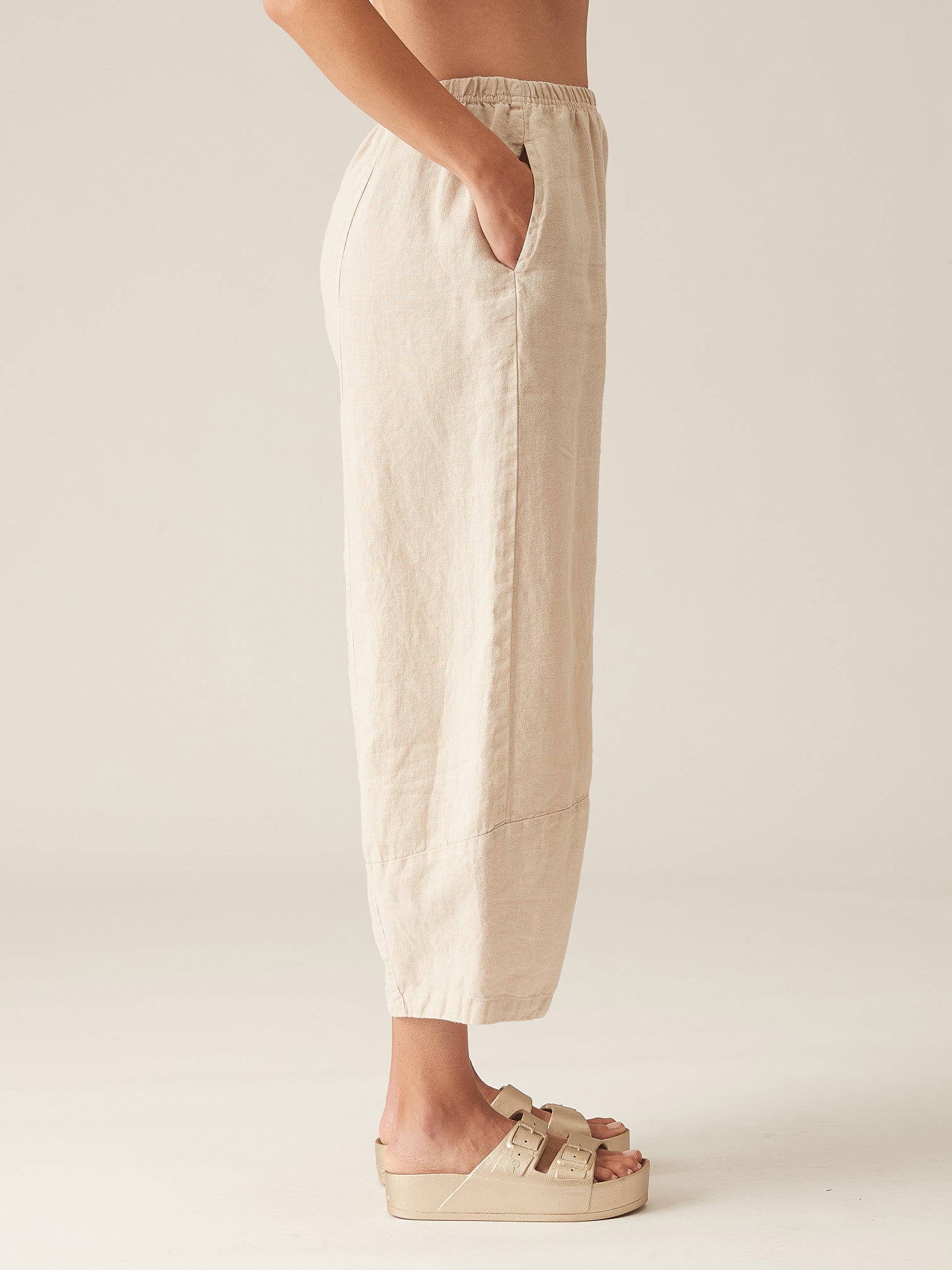 Linen Lantern Pants - Jicama