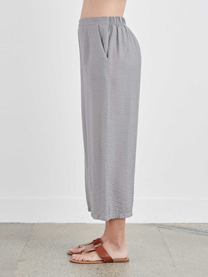 Crop Wide Leg Pants - Cobblestone