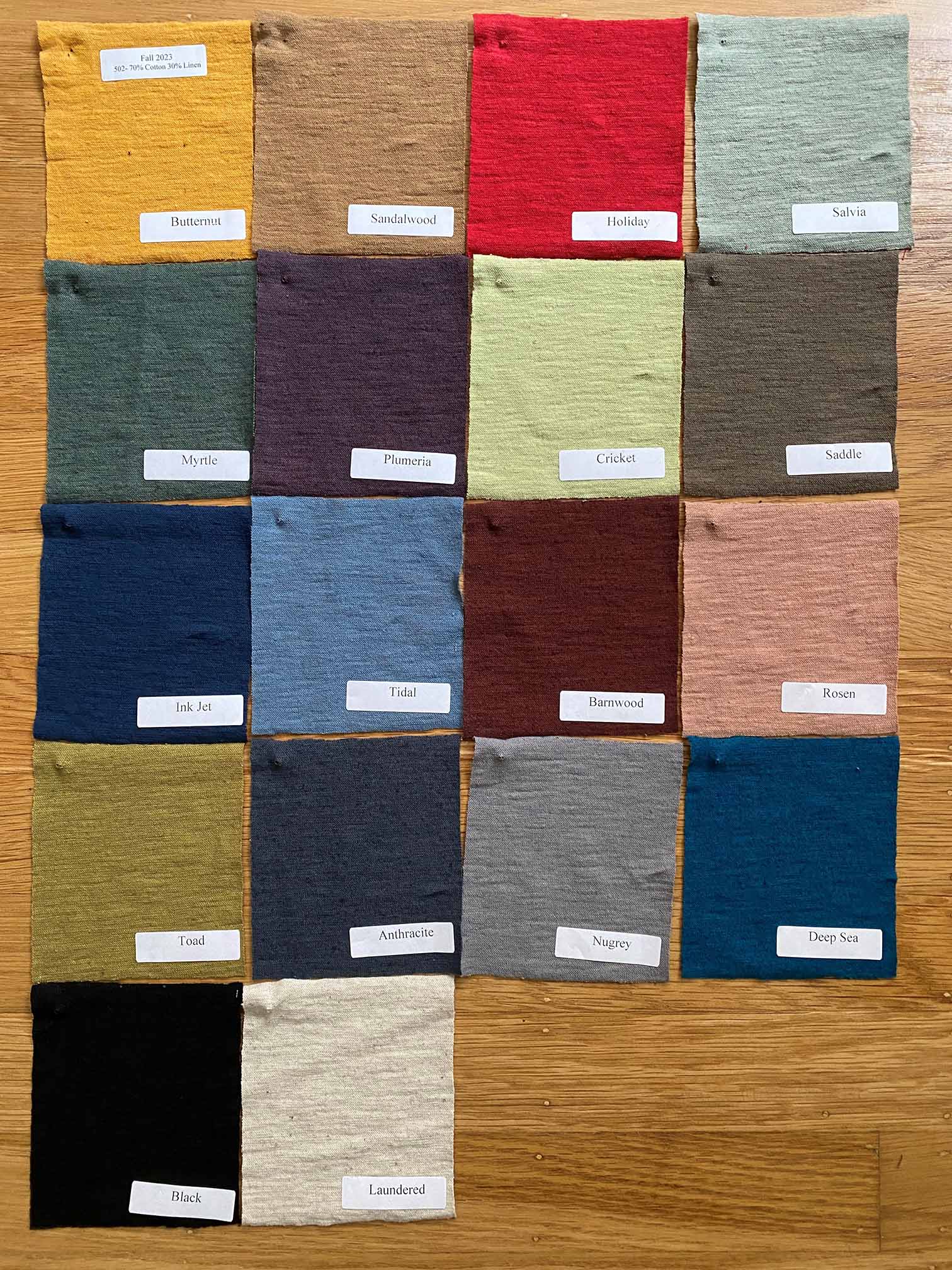 Cotton Linen Jersey Long Sleeve Easy Tee