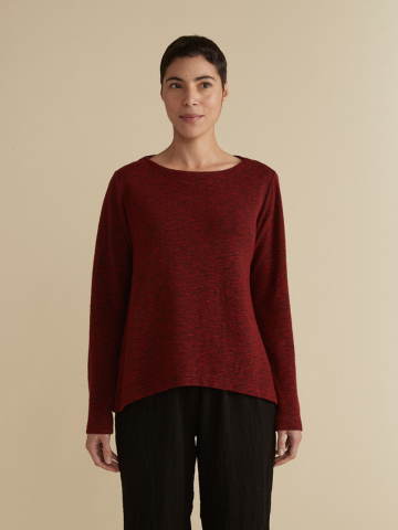 Crimped Fabric Pullover