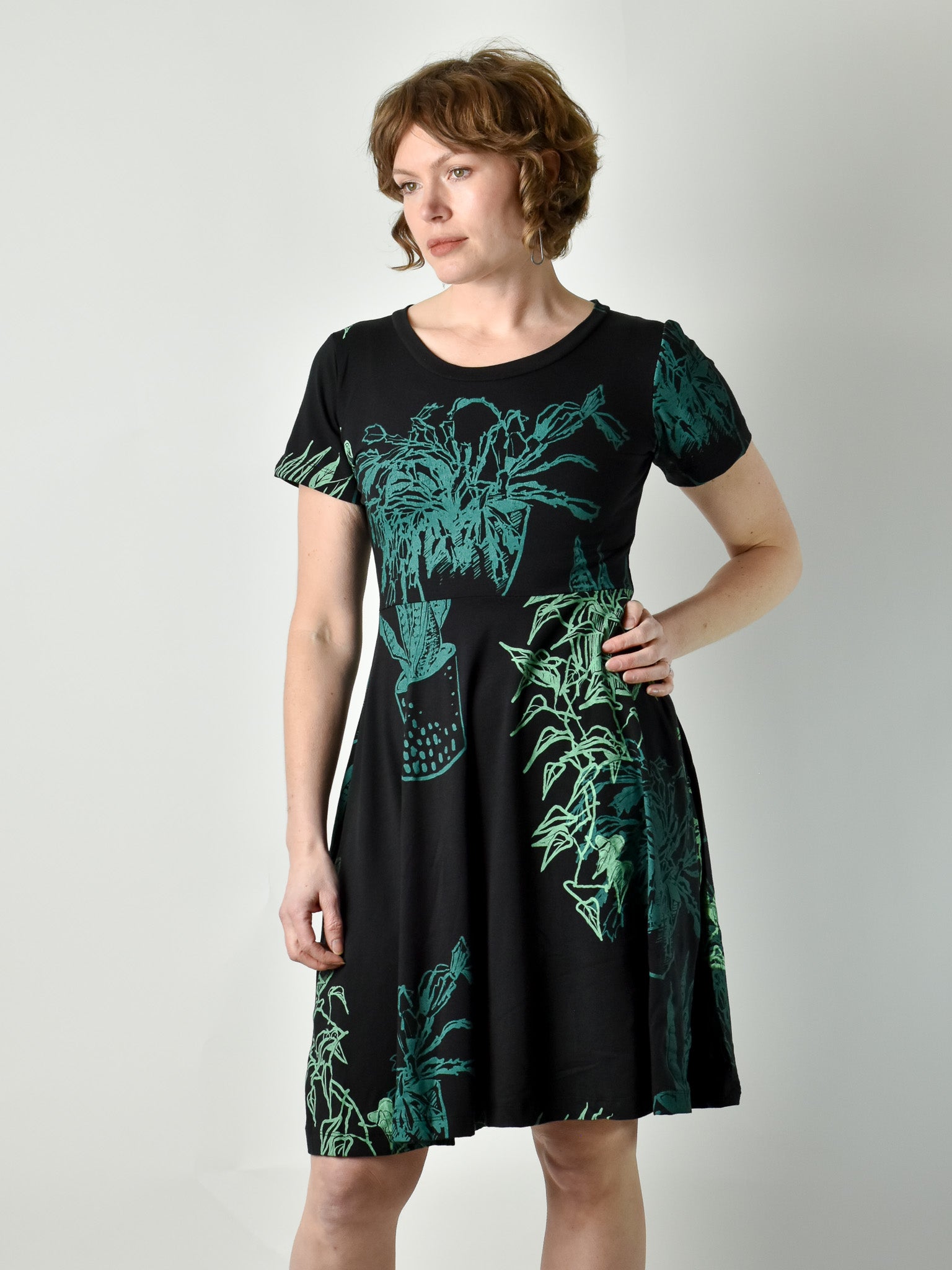 Friday Dress - Plant Print