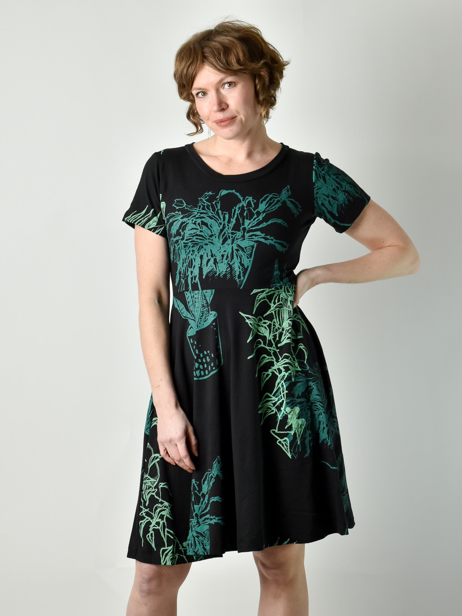 Friday Dress - Plant Print