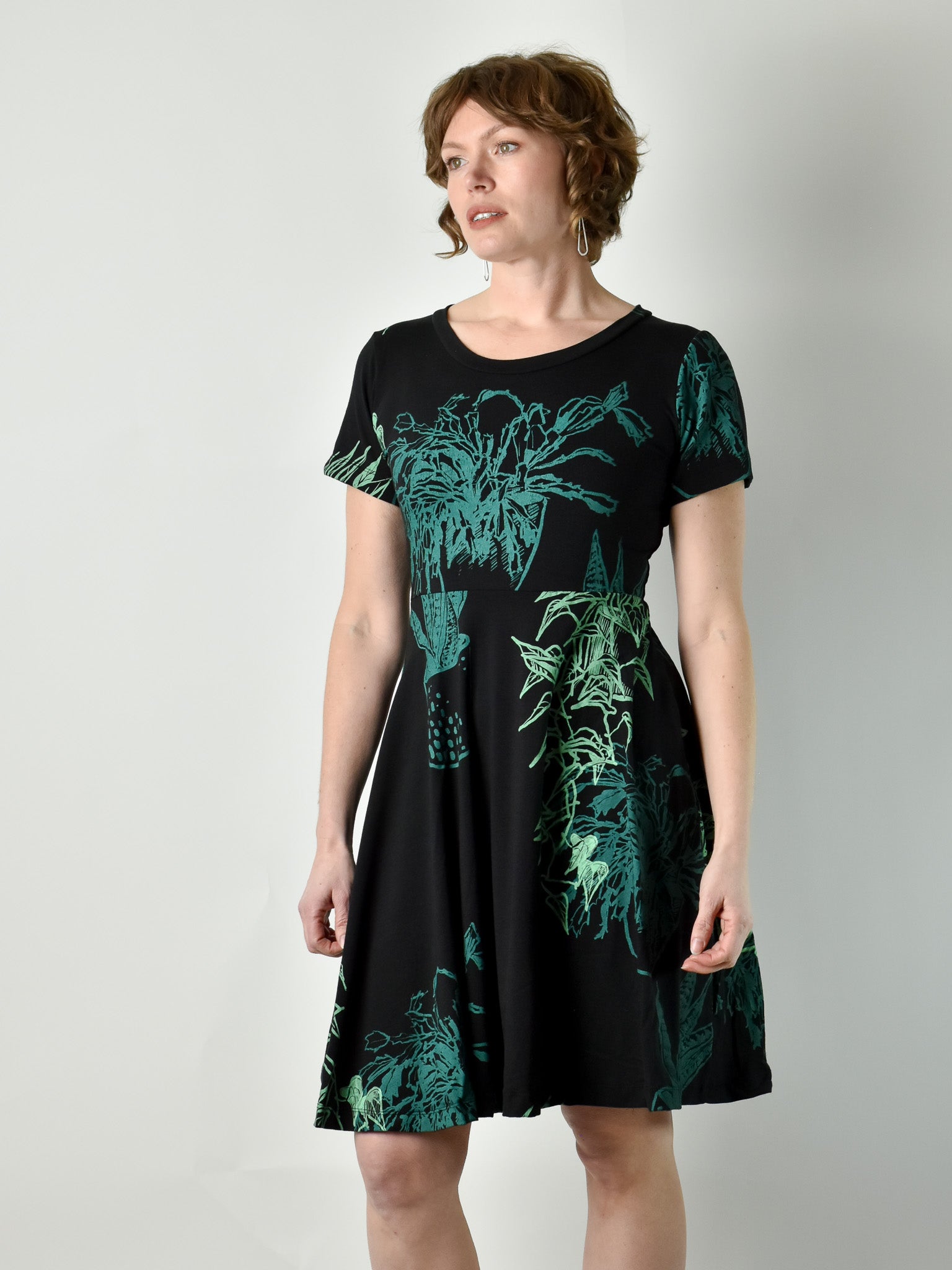 Friday Dress - Plant Print