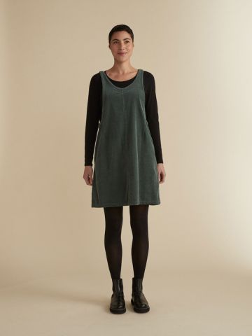 Lux Cord Dress Overalls