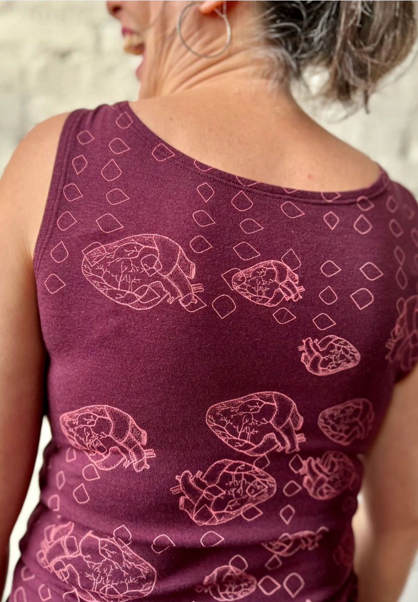 Judith Bamboo Tank - Anatomical Heart