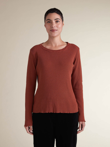 Tencel Cotton Long Sleeve Top