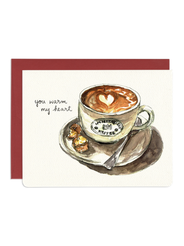 Valentines Day Charity Greeting Card - You Warm My Heart