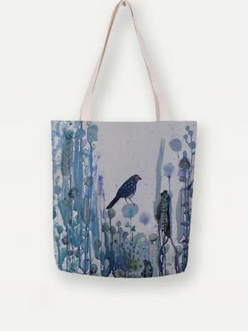 Art Tote - Blue bird