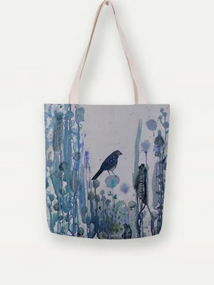 Art Tote - Blue bird