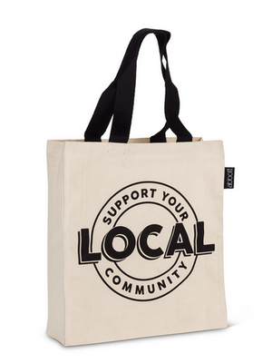 Reusable Canvas Tote - Support Your Local Community