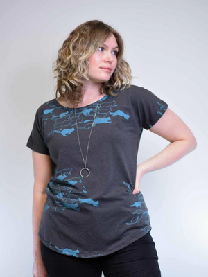 Cats Bamboo Short Sleeve Top