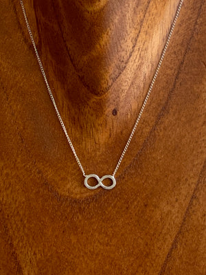 Eternity Recycled Sterling Silver Short Necklace