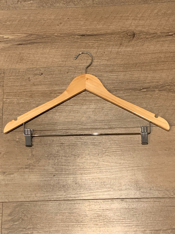 Wooden Trouser Hangers - Set of Ten