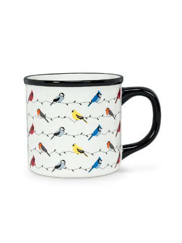 Stoneware Mug - Birds