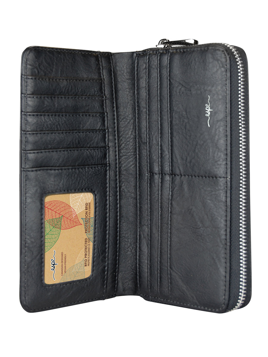Tulip Clutch Wallet - Purple